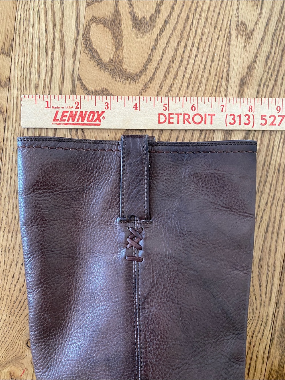 Frye size 10 Celia X stitch tall riding boots dark brown leather pull on - Picture 15 of 16